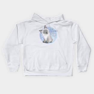 "The smallest of felines is a work of art" Leonardo da Vinci quote illustration Kids Hoodie